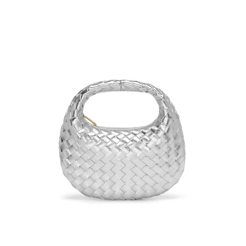 Silver handle and crossbody bag Belachica