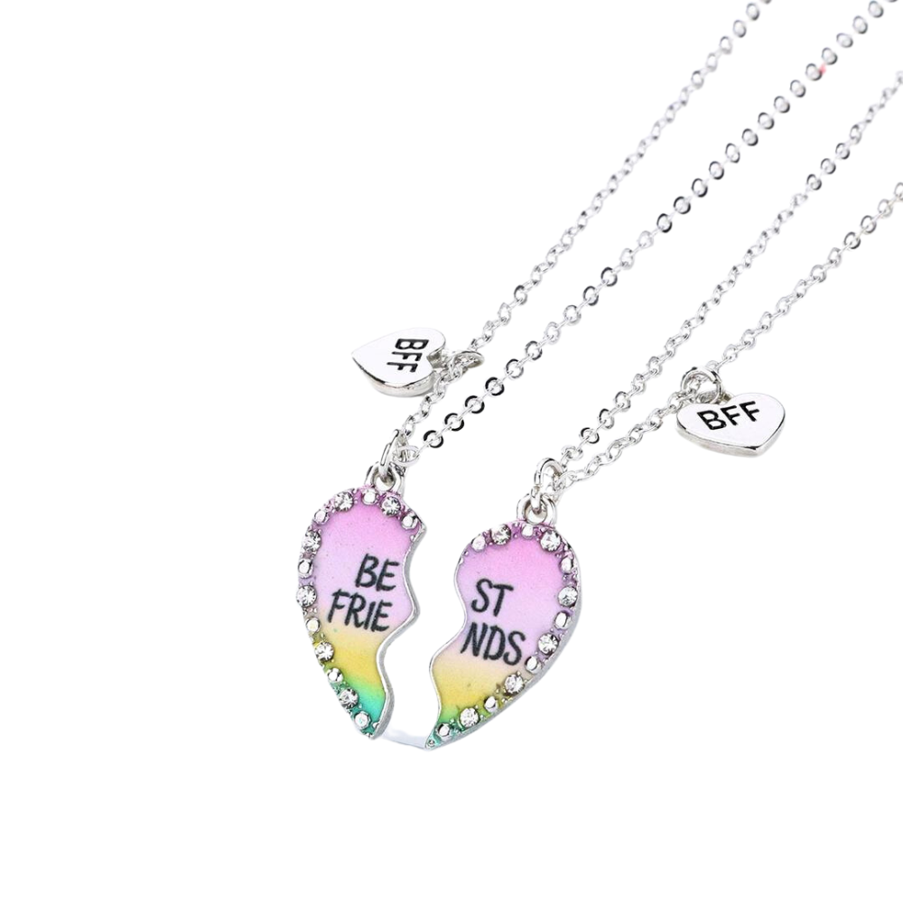 Belachica BFF Half-Heart Magnetic Necklace Set