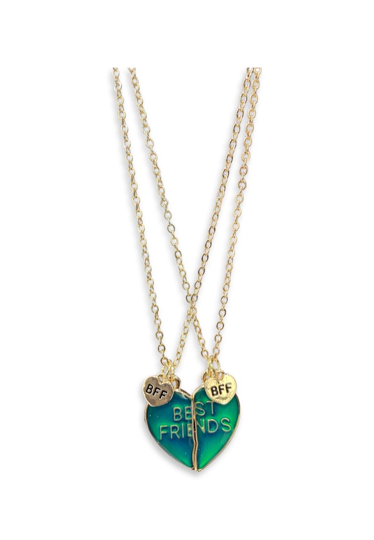 Best Friends Glitter Tie Dye Split Heart Pendant Necklaces - 3 Pack |  Claire's US