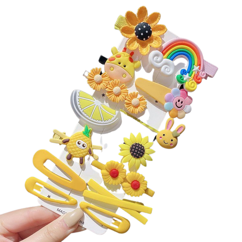 Multipack Hair Clips - Yellow