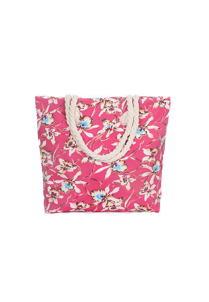Floral Beach Bag (Pink Color)