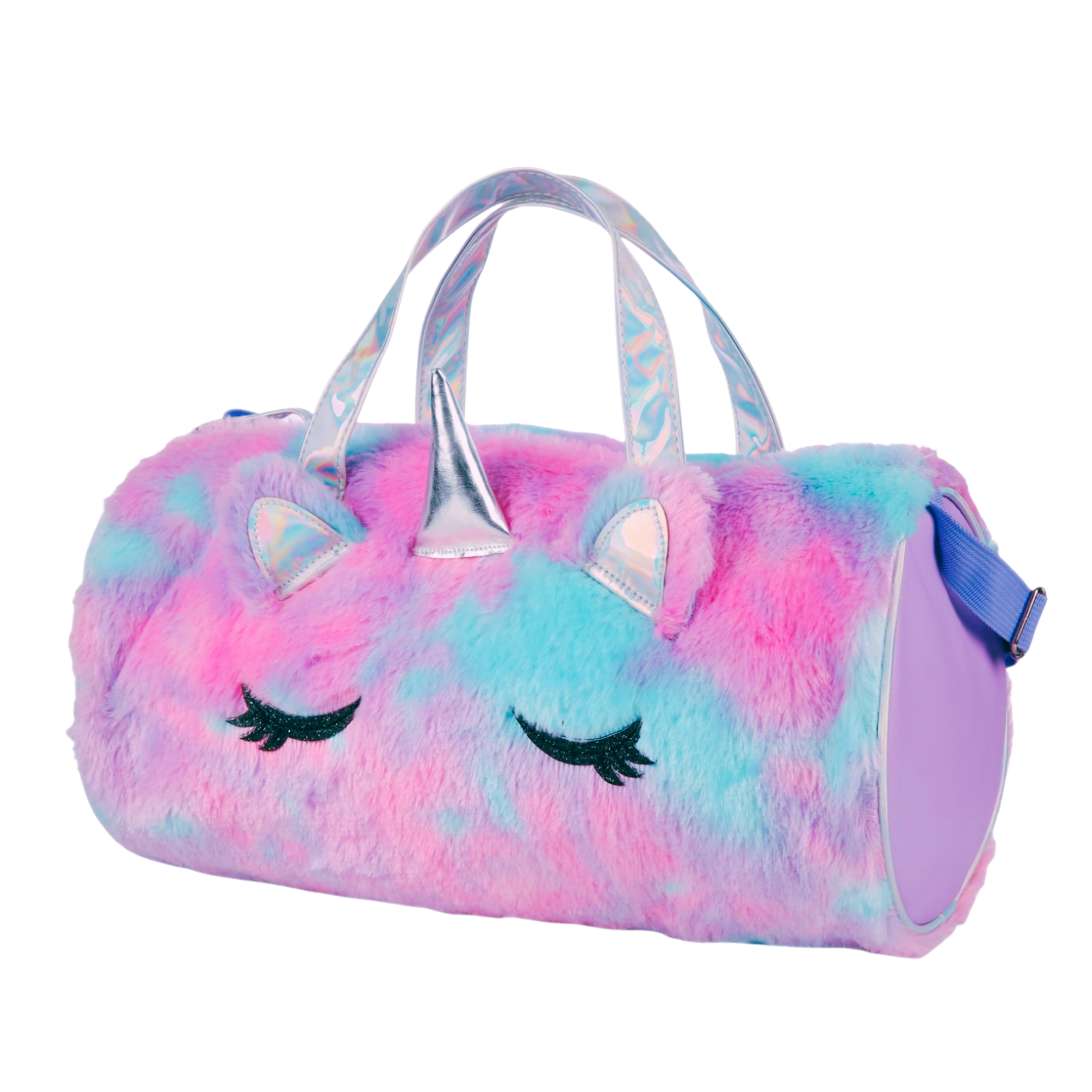 Fluffy top duffle bag