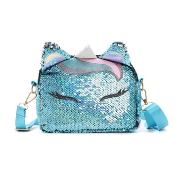 Belachica Fluffy Unicorn Duffle Bag