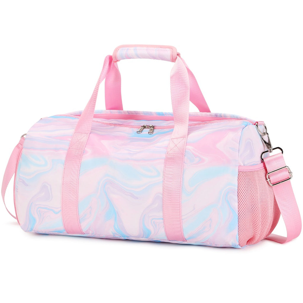 Printed Pink Duffle Bag