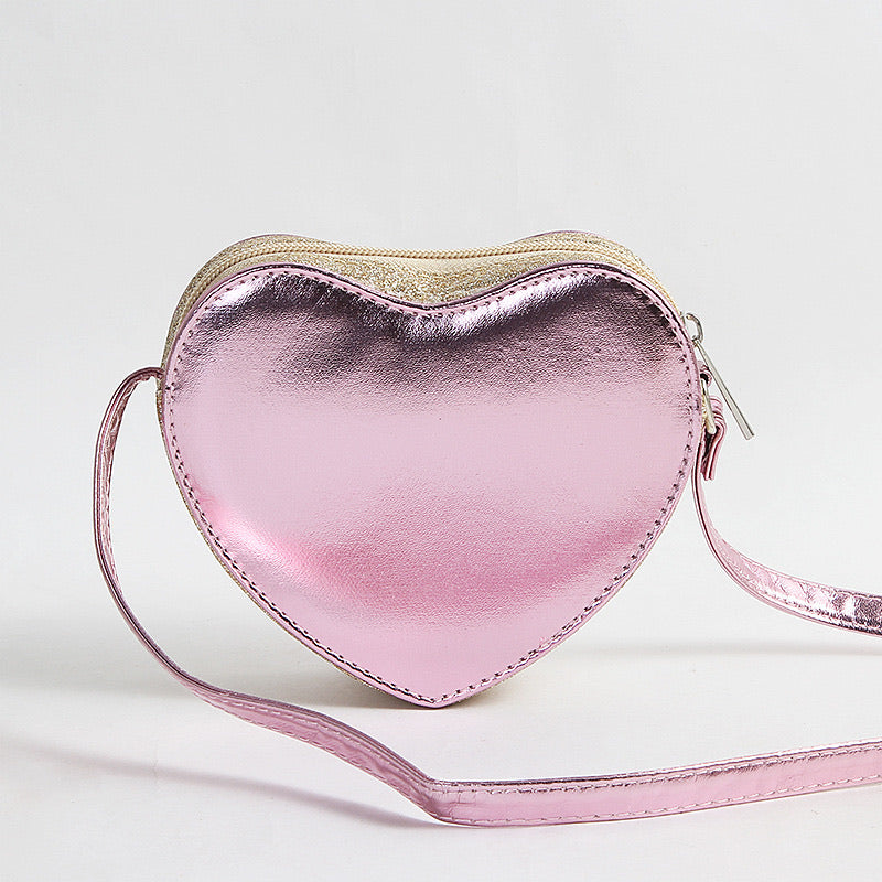 Adkidz Heart Shaped Holographic Crossbody Bag – Belachica