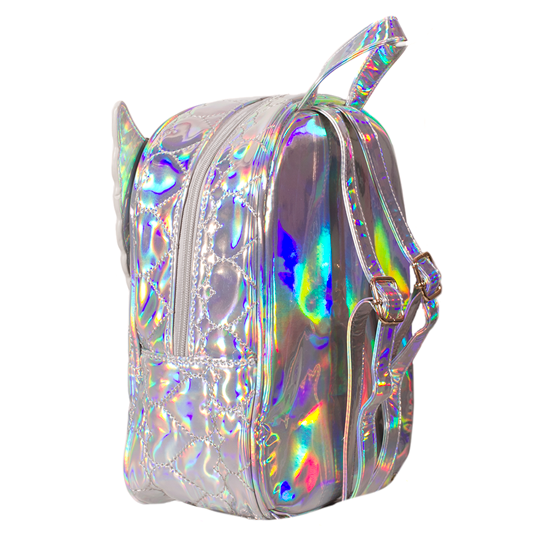 holographic backpack mini ADKIDZ Holographic Angel wing Backpack- SILVER – Belachica